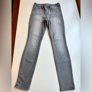 Athleta Sculptek grey wash skinny jean. Size 0.